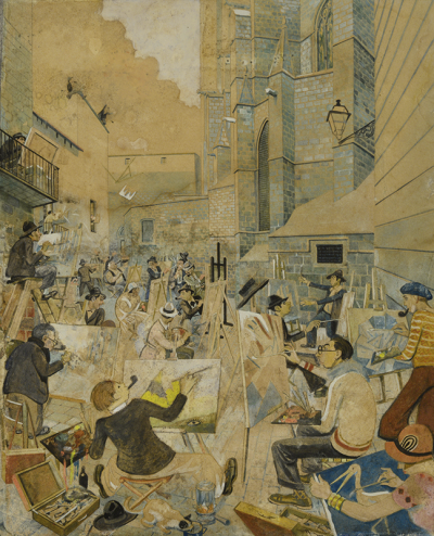 Pintores en la Catedral - Opisso Sala, Ricard
