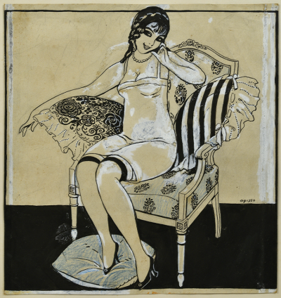 Dama en un sillon - Opisso Sala, Ricard