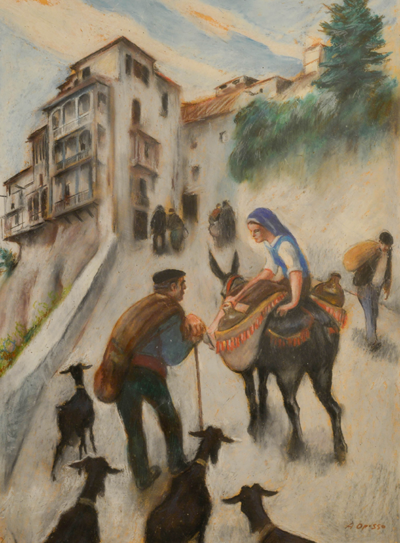 alfredo-opisso-cardona_entrada-al-pueblo